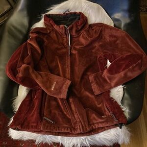 Rust Red Mountain Hardware Fleece Windstopper Jacket L